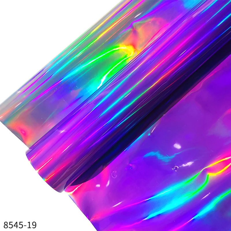 46*135CM Holographic Faux Leather DIY PVC Vinyl for Bows Hair Bow Making Material Leathercraft Arts Crafts Sewing Home Garden