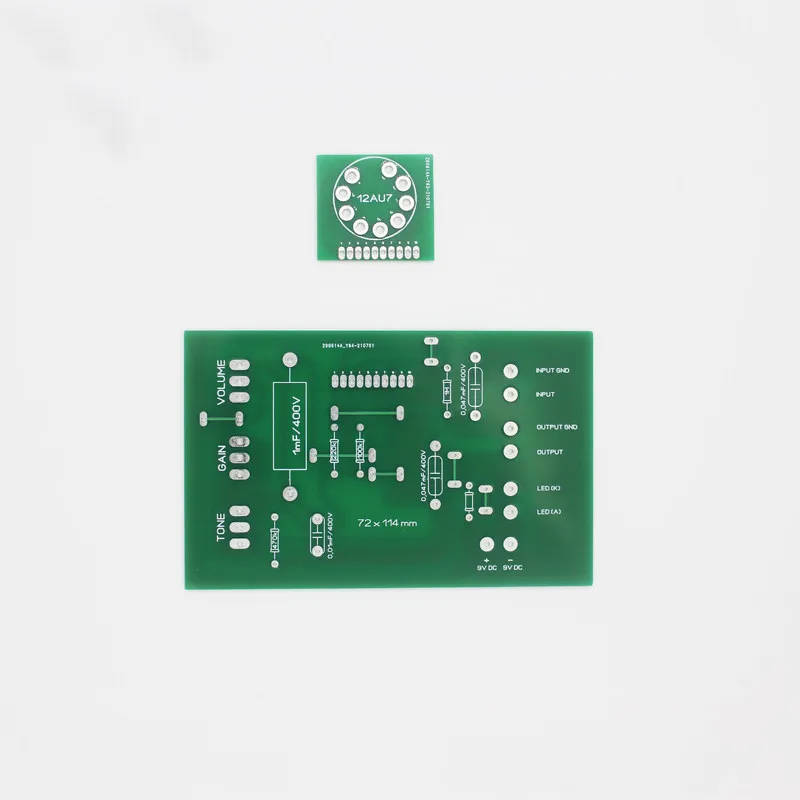 DIY Electric Guitar Handmade Monolithic Effect Device for Overdrive 12AU7 Tube Overload Front Stage PCB Empty Board