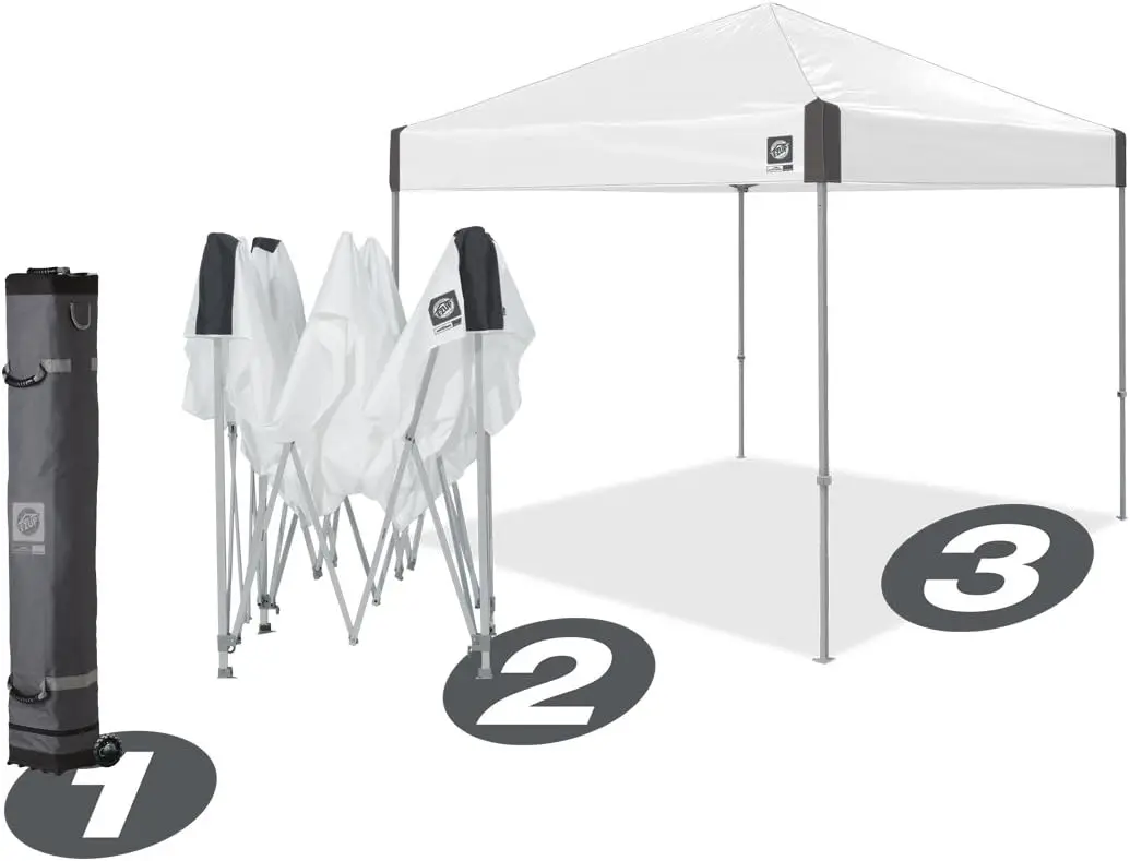 Imagem -05 - Instantâneo Pop up Canopy Tent Bolsa de Rolo e Preço Spike Grupo Aço Cinza E-z up