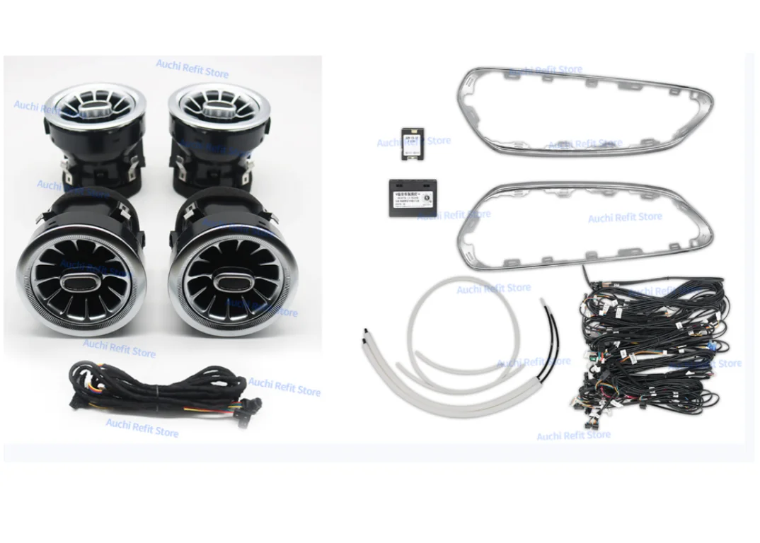 3/64 Kleuren Led-Ventilatie Omgevingslicht Voor Mercedes Benz V-Klasse W447 V260 Turbine Luchtuitlaat Mondstuk Decoratieve Lamp Refit Accessoire