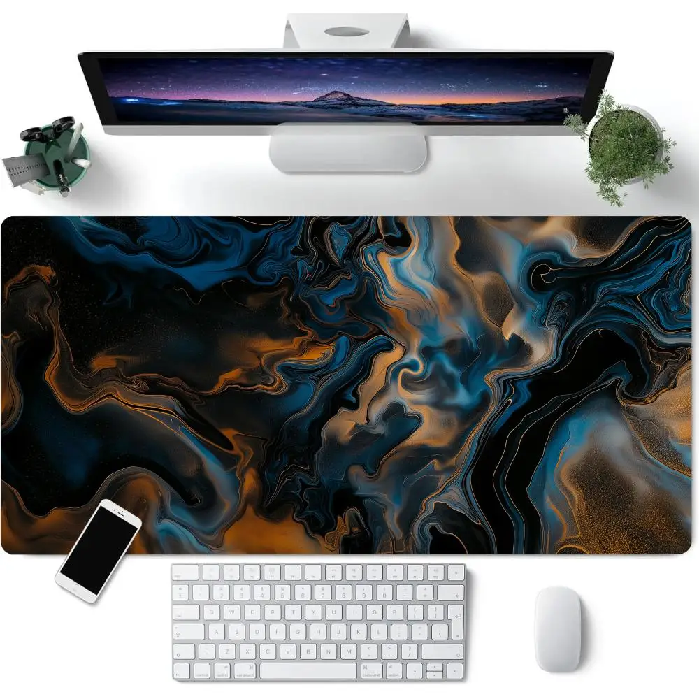 

900x400 Strata Liquid Mouse Pad Computer Laptop Anime Keyboard Mouse Mat Large Mousepad Keyboards Gamers Decoracion Desk Mat