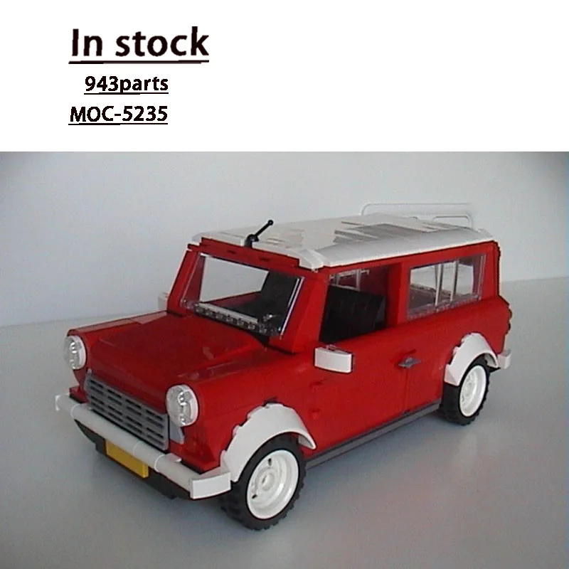 MOC-5235 City Classic Two-Seater Travel Truck Building Block Model 943 Parts Boys' Children's Birthday Building Block Toy Gift