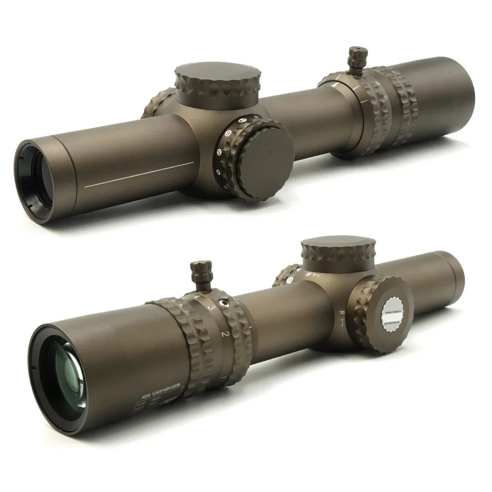 NF 1-8X24mm F1 FFP LPVO Riflescope 34mm Tube Daylight And Night Vision Settings Parallax Adjustment FC-DMxFirst Focal Plane