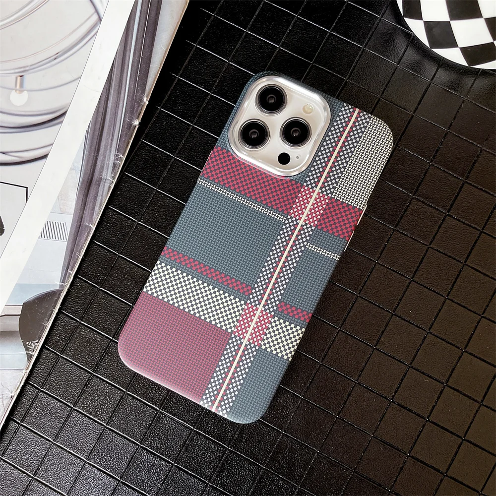 Buntes Kevlar-Muster für Magsafe Magnetische Handyhülle für iPhone 18 17 16 15 11 12 13 14 Pro Max Luxus Kabellose Ladehülle – Detail 15