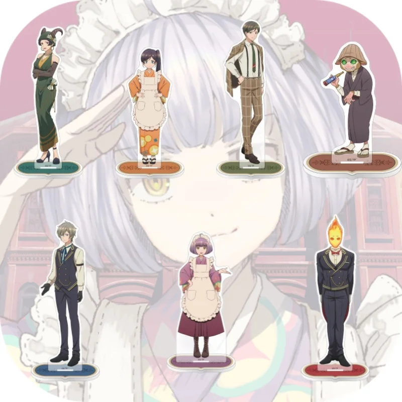 

Anime Tasokare Hotel Acrylic Figures Stand Neko Tsukahara Haruto Atori Model Plate Keychain Display Desk Decor 15cm