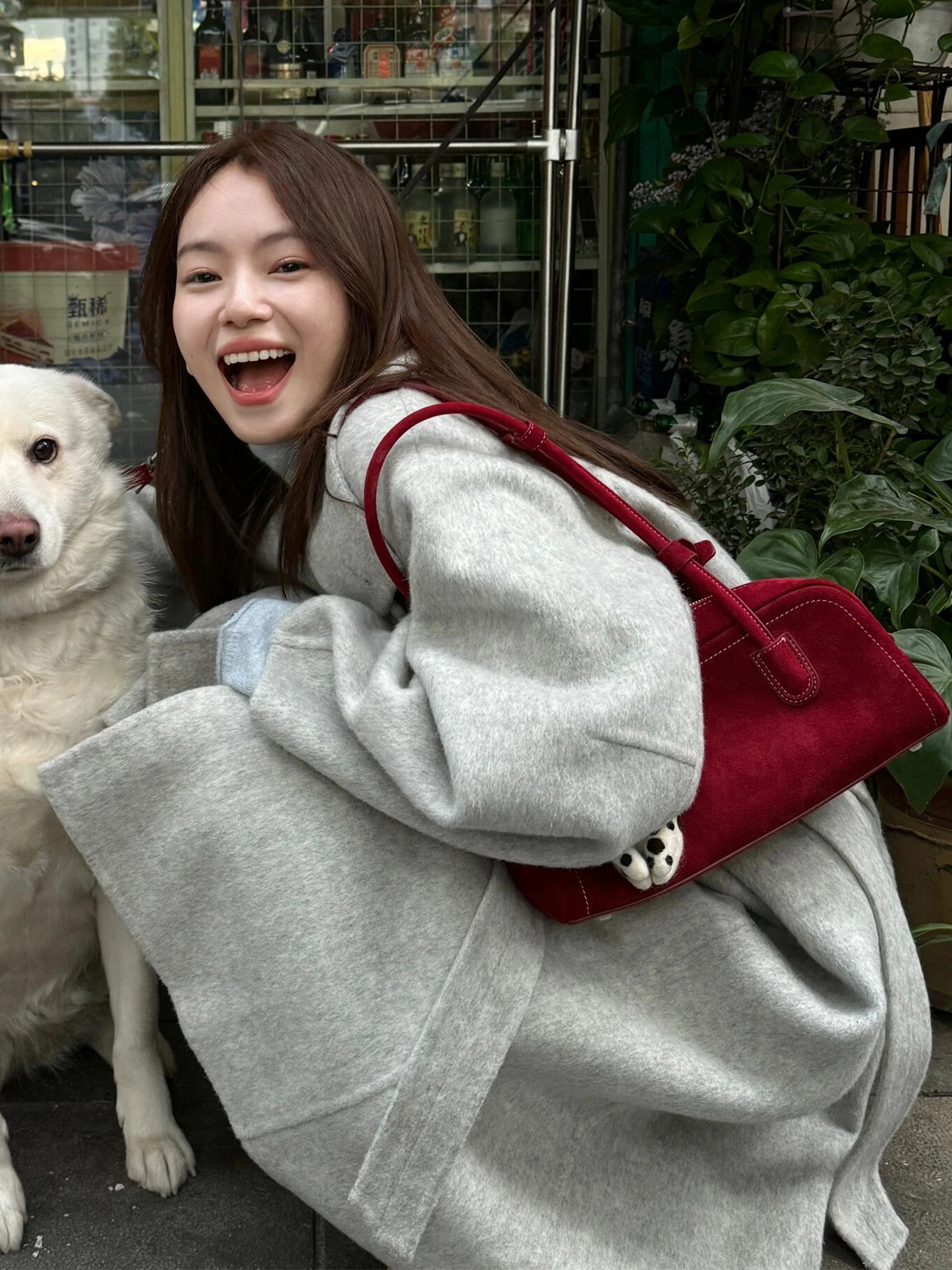 High-end double-sided cashmere coat for women, 2025 new Korean style autumn and winter. A slender and slimming woolen coat