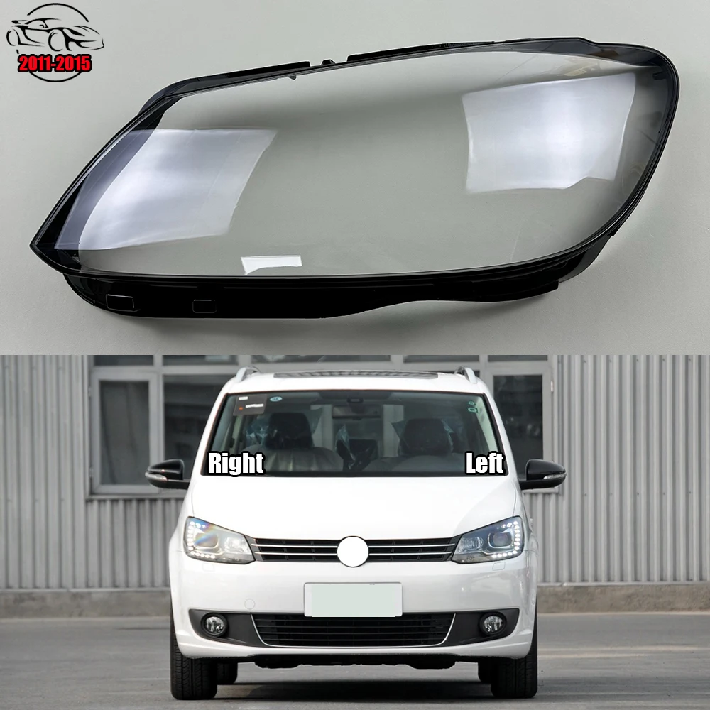 

For Volkswagen VW Touran 2011-2015 Headlight Transparent Shell Headlamp Cover Lens Plexiglass Replace The Original Lampshade