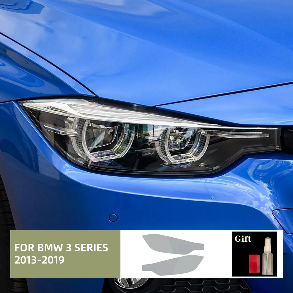 For BMW 3 Series F30 2013 2014 2015-19 Invisible Car Wrap TPU Film Headlight Tint Protective Layer Scratch Resistant Accessories
