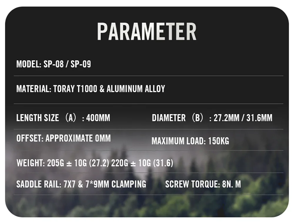 RYET Sattelstütze aus Kohlefaser, 27,2/31,6 mm, 400 mm, leicht, matt, für Rennrad, MTB, Fahrrad, Sattelstütze für Radfahren, Fahrradsattelklemme – Detail 3