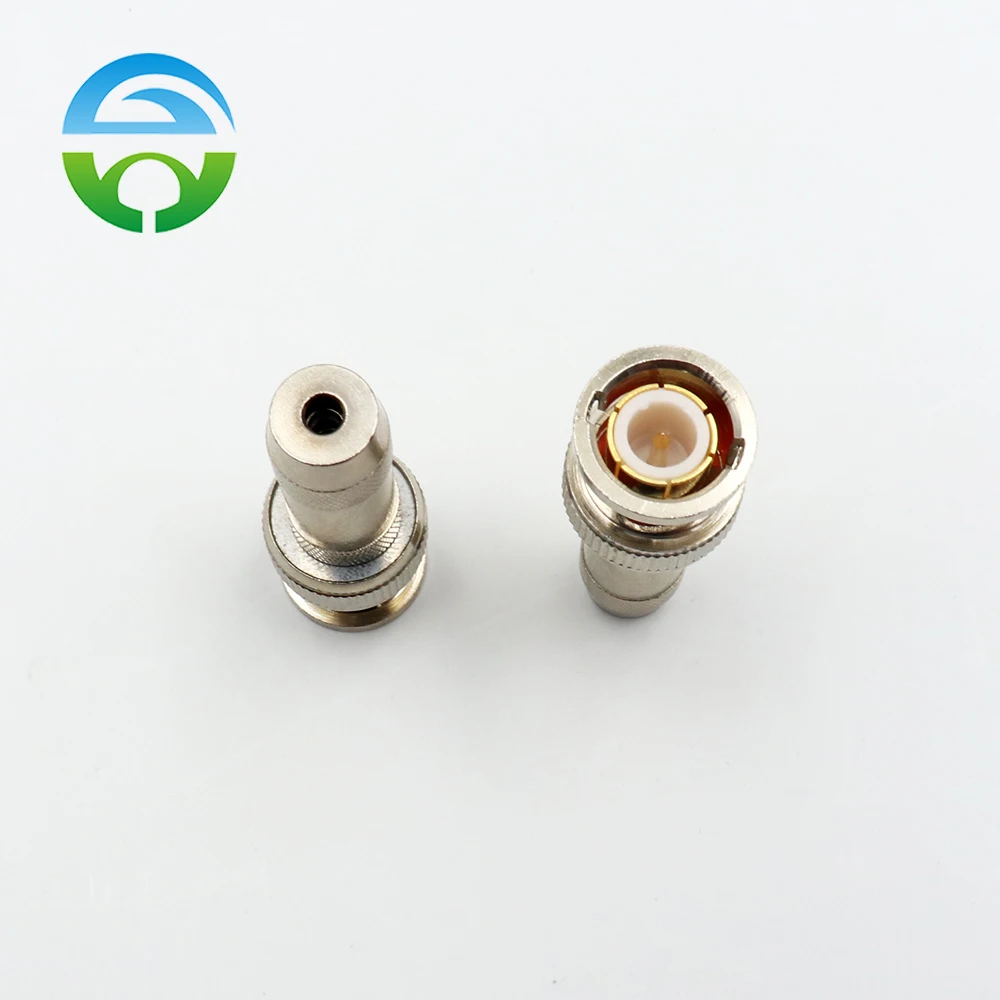 Adaptador Coaxial macho hembra de fibra BNC, Conector de cobre, 10 piezas, HY-11-BNC