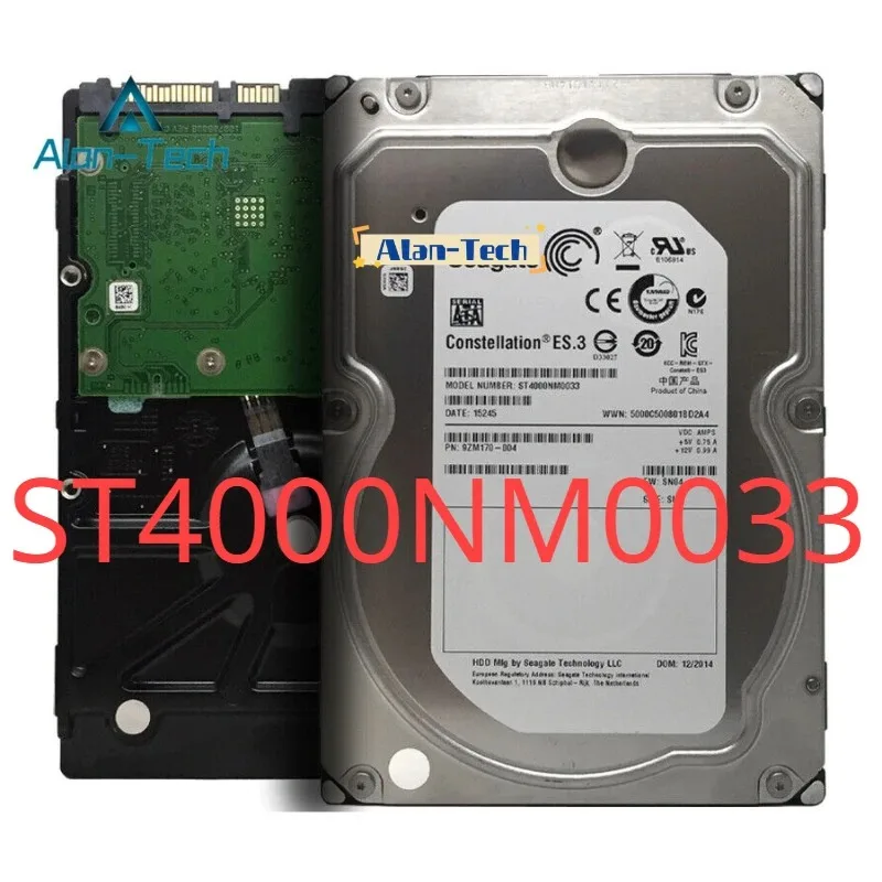 For Sea-gate ST4000NM0033 4TB Enterprise Capacity HDD 7200RPM SATA 6Gbps 128 MB Cache Hard Disk Drive