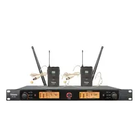 2025 UR-200 Professional UHF Dual Channel Handheld Lavalier Headset Mic Long Range Wireless Microphone System Manufacturers