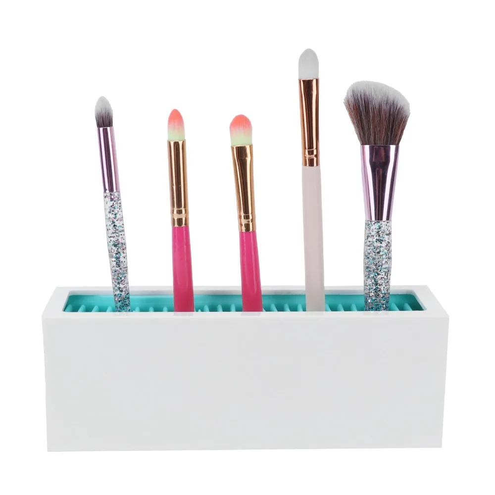 ABS+TPE Silicone Cosmetic Storage Box Dual Sided Design Portable Cosmetic Organizer Case Cosmetic Storage Container