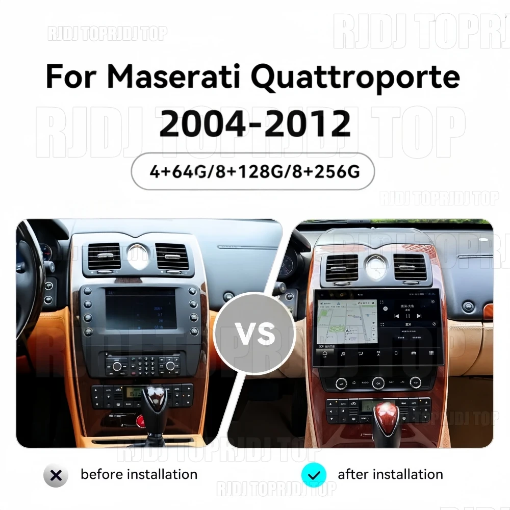 Radio Multimedia con Pantalla de 11.6 Pulgadas para Maserati Quattroporte 2004-2012, GPS, Navegación, Estéreo, Blu-Ray, Android Auto, CarPlay