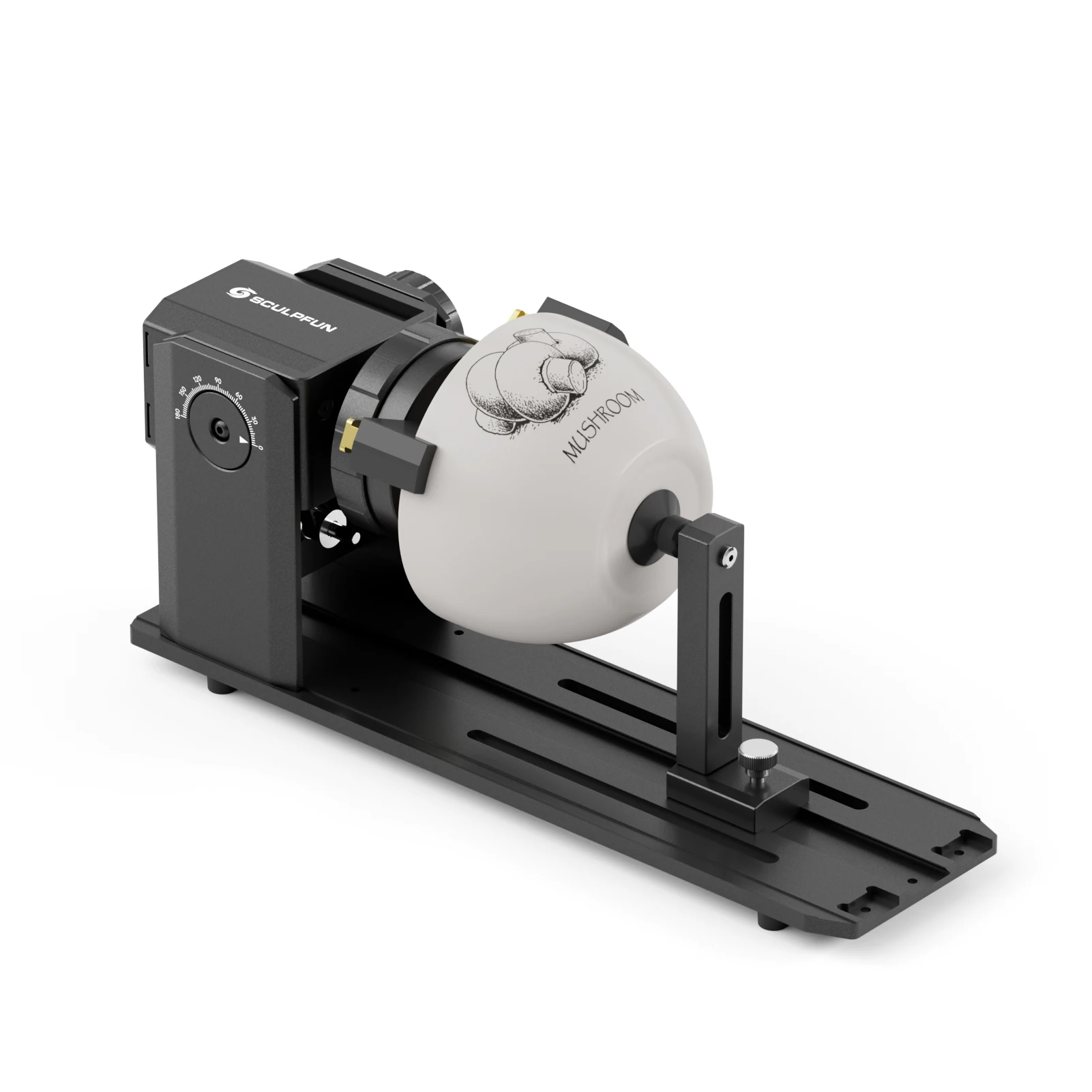 Rotary Chuck for Engraver Y Axis Rotary Module with 180° Adjustable Angle for Engraving Cylindrical Objects Irregular Round Obje