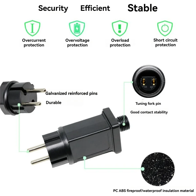 

AS95-12V 1A 12W Plug LED Power Supply LED Transformer Plug Adapter IP44 Waterproof LED Light Strip Adapter For Christmas EU PLUG