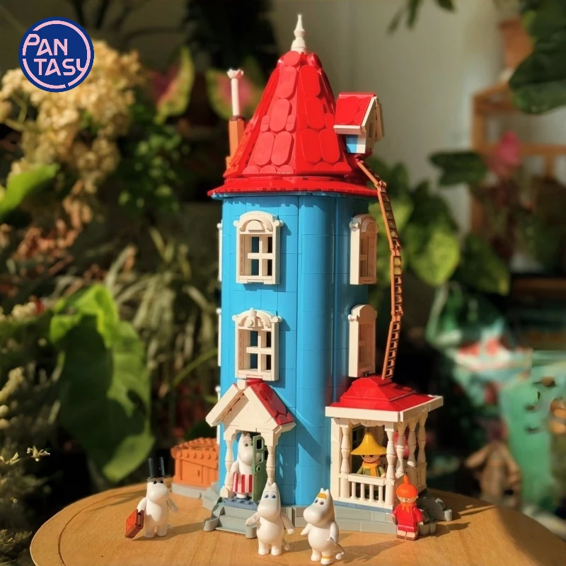 PANTASY Set da costruzione modulare da favola, casa a torre blu con personaggi classici, struttura apribile e interni dettagliati, kit di esposizione per la casa per fan e adulti PANTASY Set da costruzione modulare da favola, casa a torre blu con personaggi classici, struttura apribile e interni dettagliati, kit di esposizione per la casa per fan e adulti
