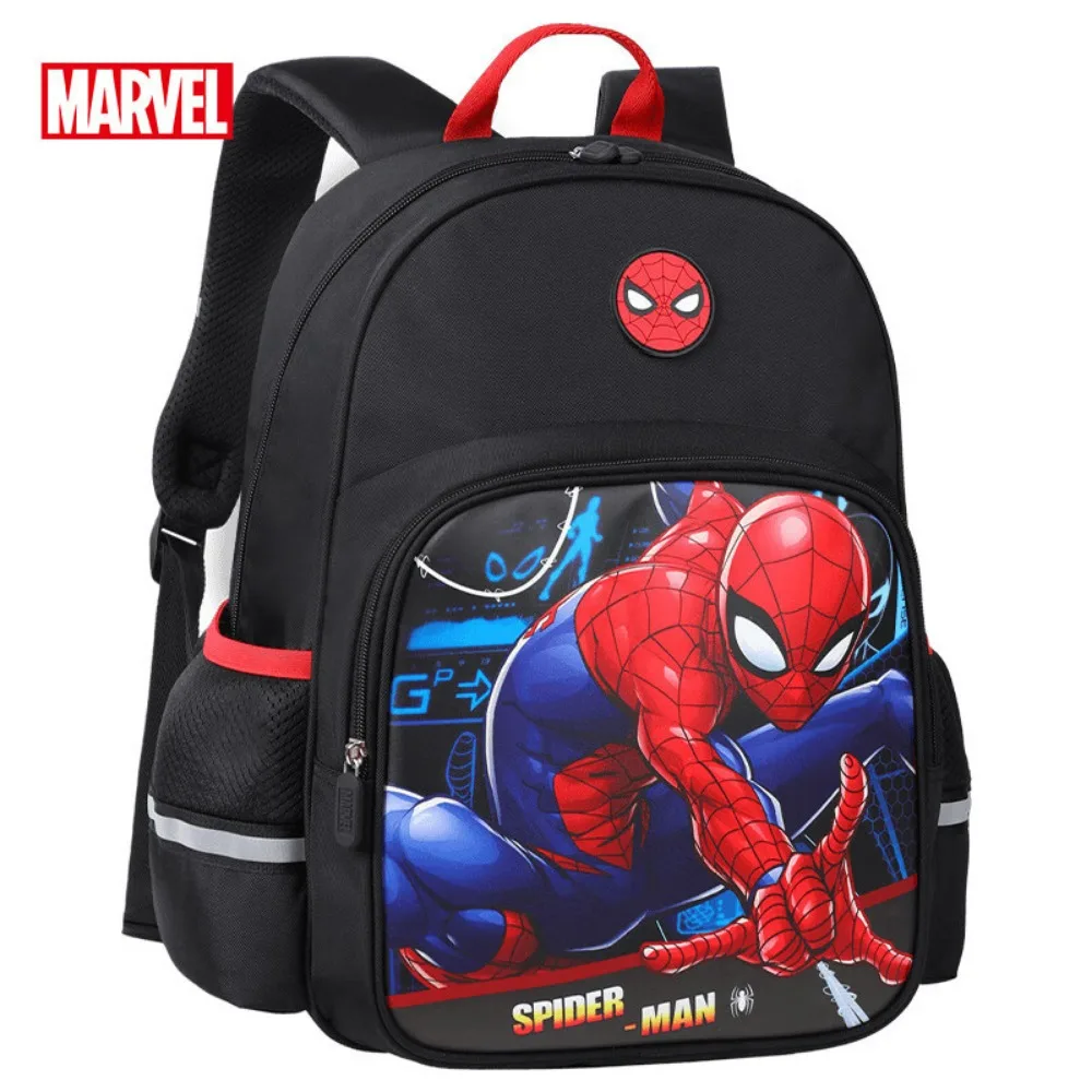 Disney-mochila antibacteriana transpirable para niños de la escuela primaria, mochila con patrón de superhéroes, ligera y de gran capacidad, de dibujos animados, 1-6