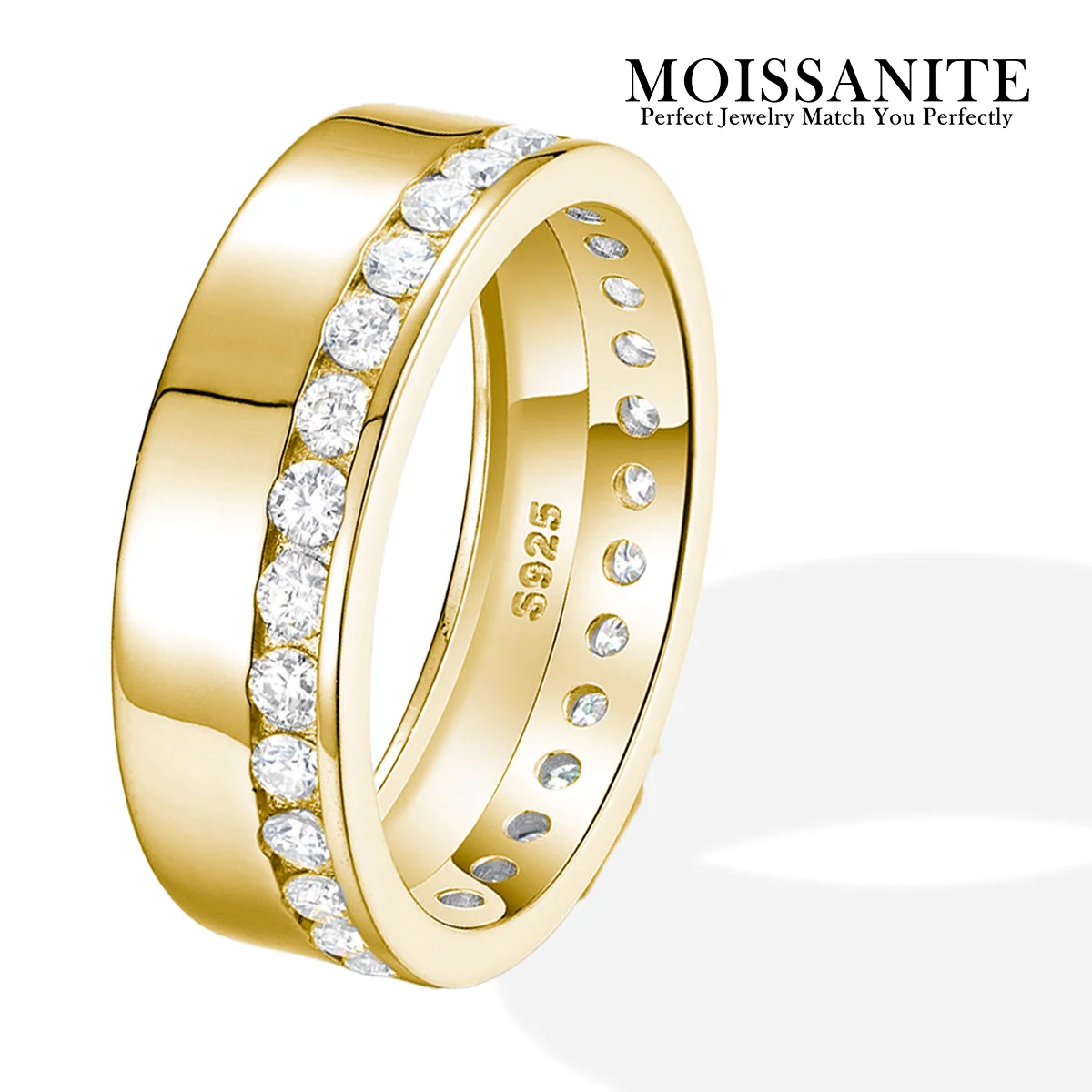 

Кольцо Eternity Band с муассанитом 0,93 карата, серебро S925, роскошные ювелирные изделия, подарок на годовщину для женщин