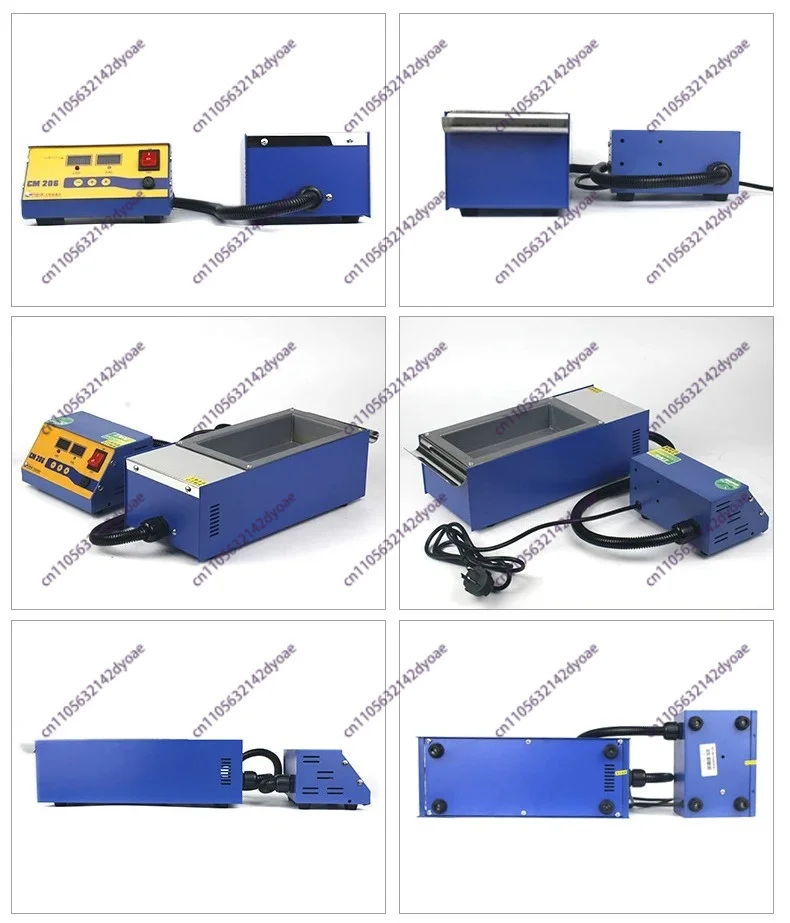 Lead-free Solder Pot Digital High-temperature Melting Tin Furnace Dip Tin Machine 220/110V Split Lead-free Solder Furnace CM-206