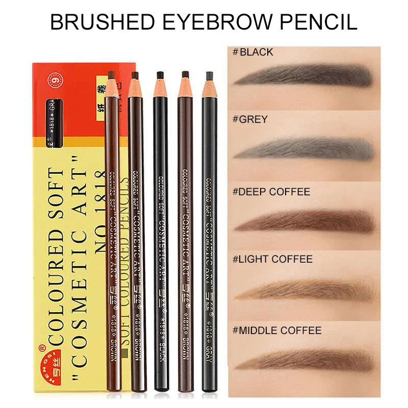 Eyebrow Pencil Waterproof Eyebrow Pen Tint Tattoo Stencil Natural Long Lasting Cosmetics Eyebrows Makeup Eye Brow Liner Pencil