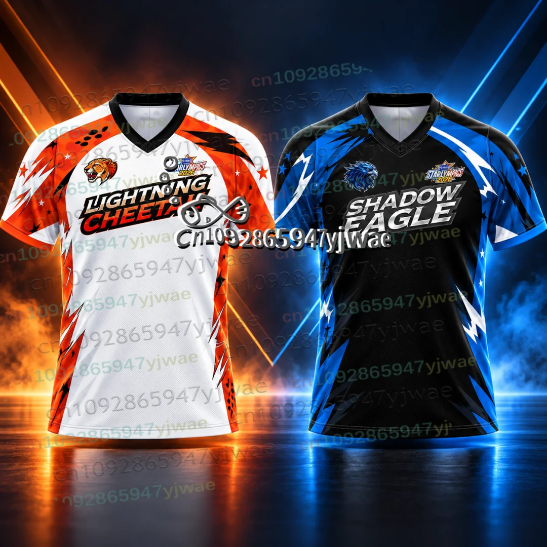 Thailand GMMTV Starlympics 2026 Trikot 3D-Druck Sportshirt Uniform Atmungsaktives T-Shirt Top für E-Sport-Fans Erwachsene/Kinder Set T-Shirt – Detail 4