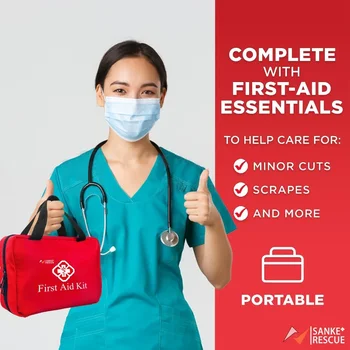 Erste-Hilfe-Set, 180-teilig, taktisches Allzweck-Notfallset im Auto, Zubehör, Überlebens-Sets, Camping, medizinische Tasche