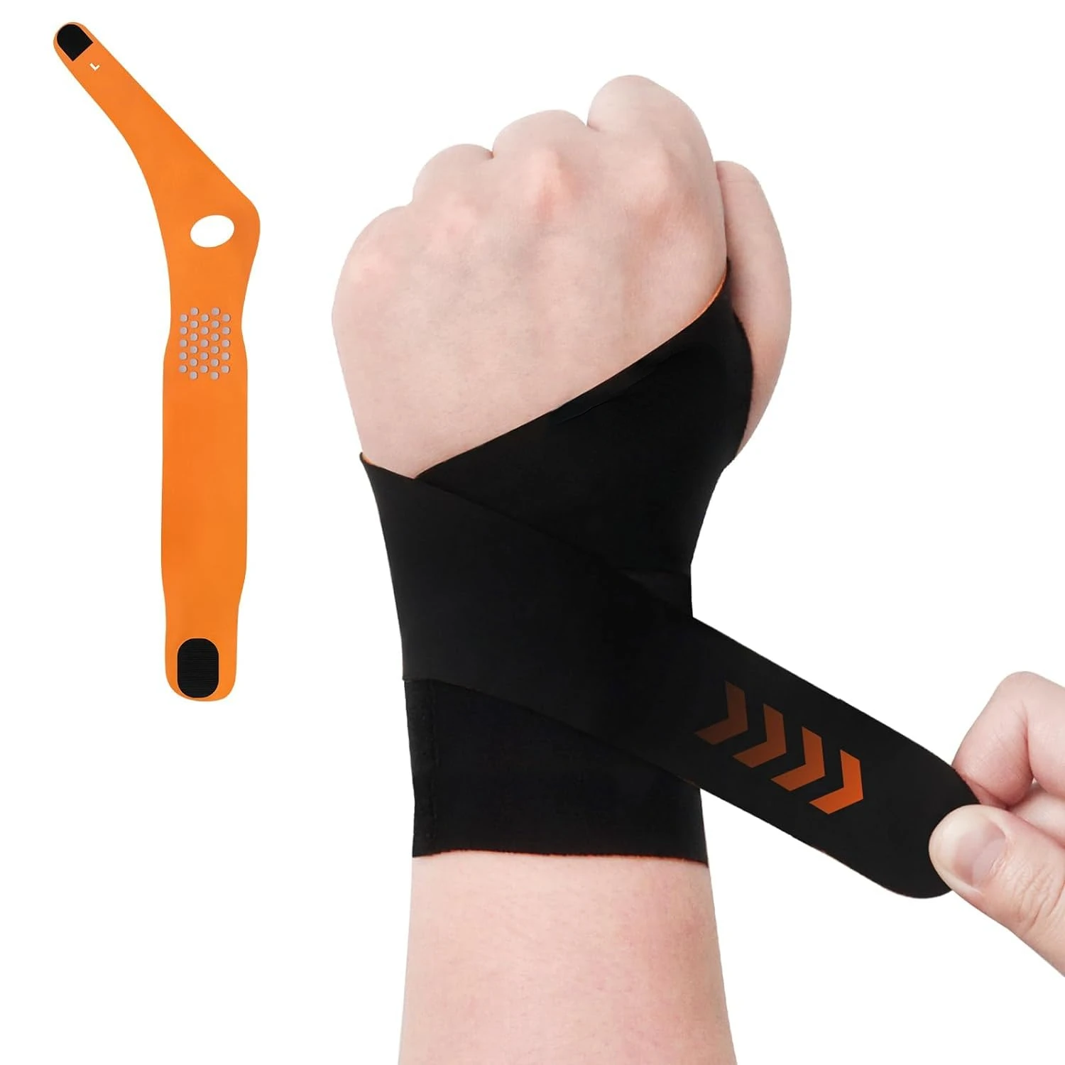 Ideal Gentle and Ultra-Thin Left Hand Wrist Brace with Dual Compression Support for Perfect Relief of TFCC Tear, Carpal Tunnel P