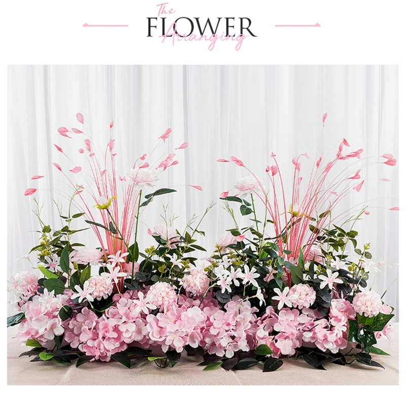 

Customize Artificial Flower Arrangement Orchid Flower Row Wedding Arch Backdrop Decor Wall Window Party Event Stage Layout