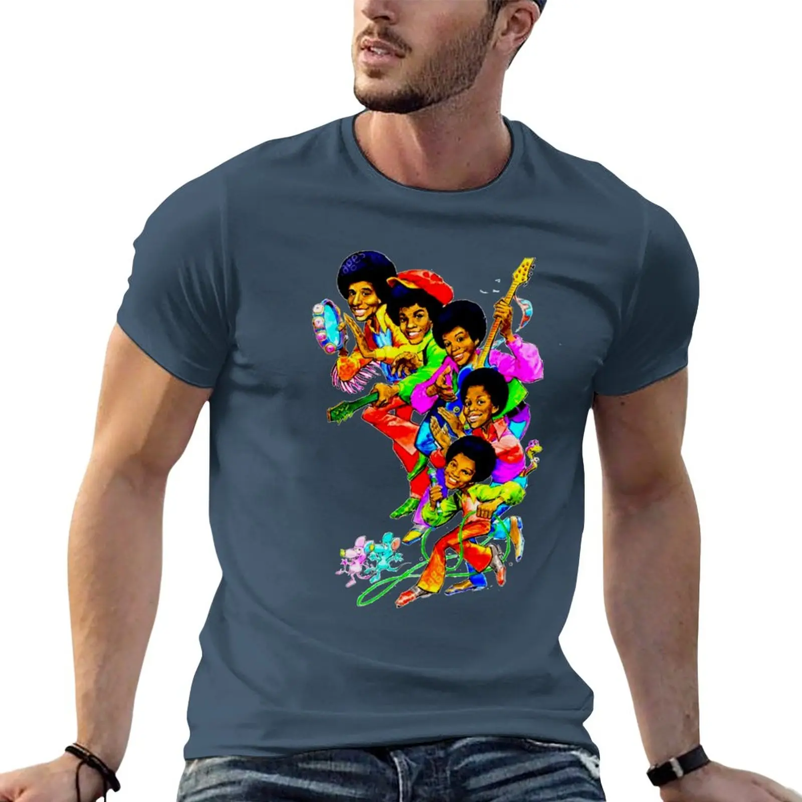 New The Jacksons T-Shirt custom t shirts design your own Short sleeve tee graphics t shirt clothes for men