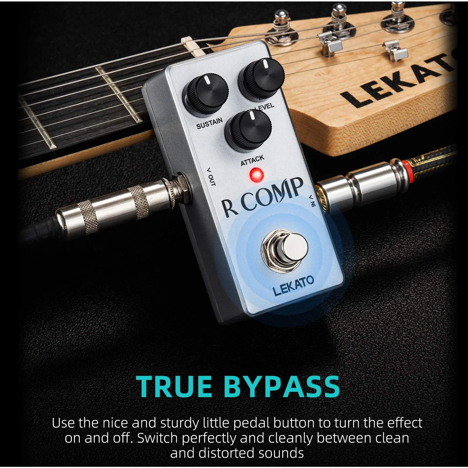 Nuevo Mini Pedal Overdrive Lekato B-Breaker con efecto de guitarra de aleación Vintage con Bypass verdadero para guitarra eléctrica y Blues