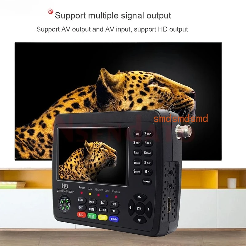 V10 Finder Max Max+ Ibravebox HD Satellite TV Signal Sat Finder DVB-S/S2/S2X AHD H.265 Signal Meter Satellite Sat Finder for LNB