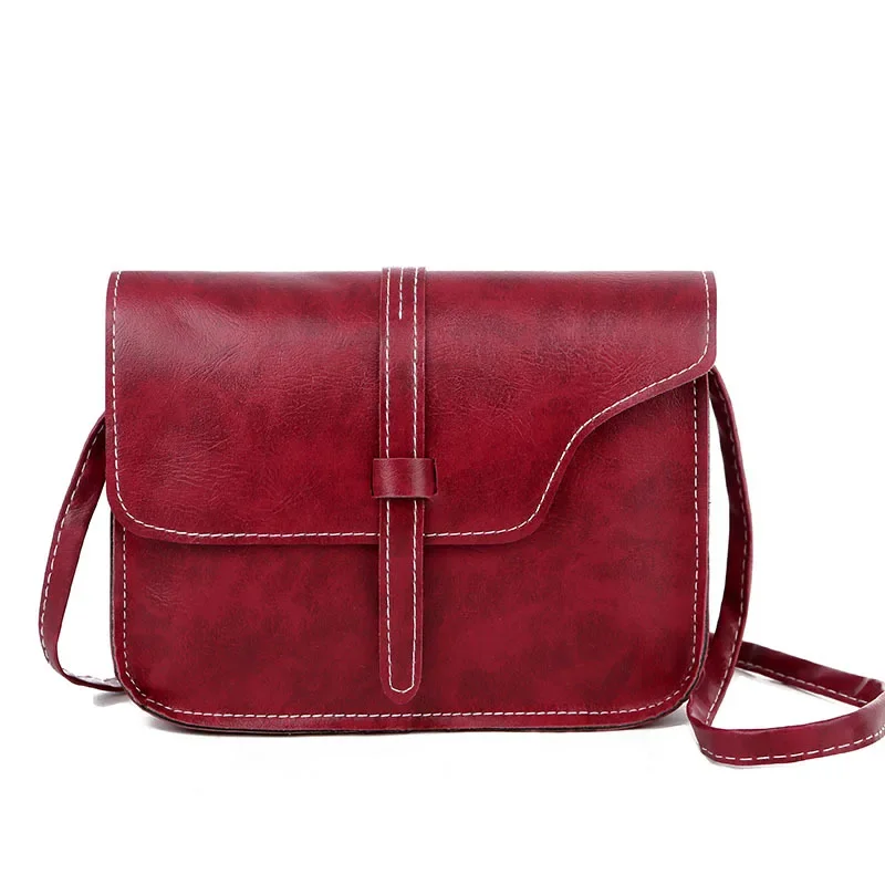 New Fashion Cheap Lady Shoulder Bags Simple Retro Women Messenger Bag Solid Color All-match Small Square Crossbody Bag for Women