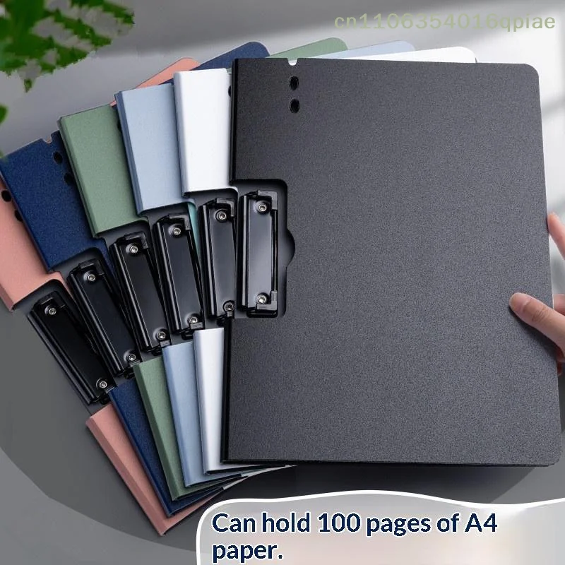 1PC A4 File Folder With Cover - Document Organizer Clipboard For Business & School, Office Stationery Supplies, Paper Holder