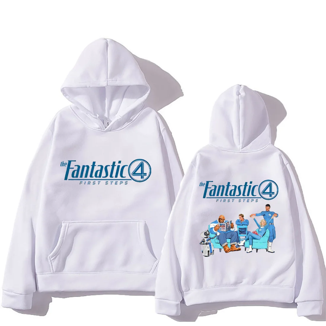 

The Fantastic Four First Steps new oversized hoodie Men Women vintage clothing hip hop streetwear Fleece Long Sleeve sweatshirts