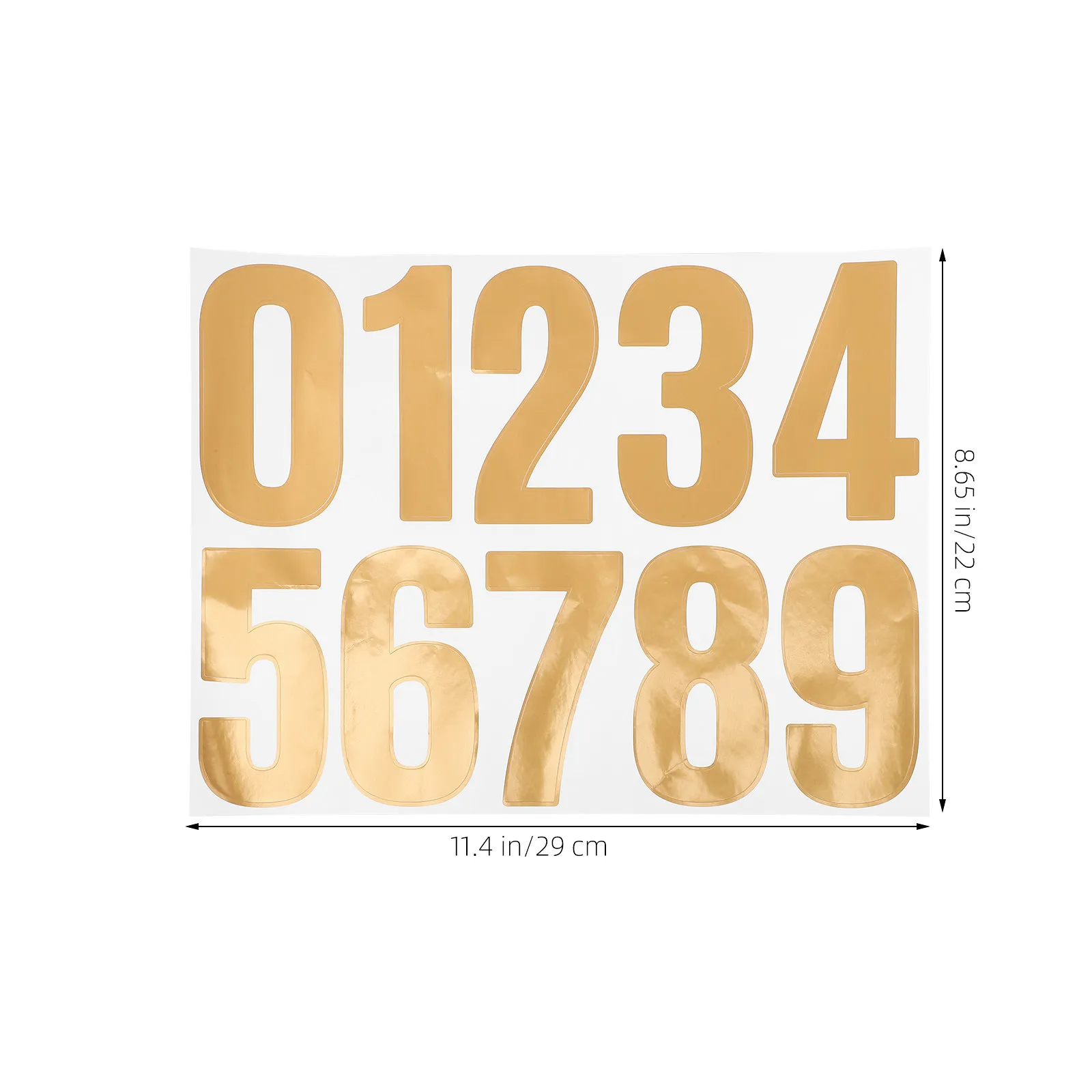 4Sets Number Stickers Waterproof for Mailbox Home Address Identification Outdoor Number Decals Exterior Numbers