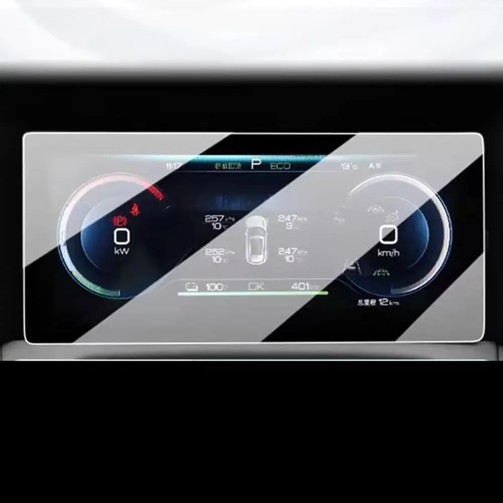 Для BYD YUAN UP 2024 автомобильный ЖК-дисплей 12,8 дюйма GPS навигация и приборная панель сенсорный экран из закаленного стекла защитная пленка