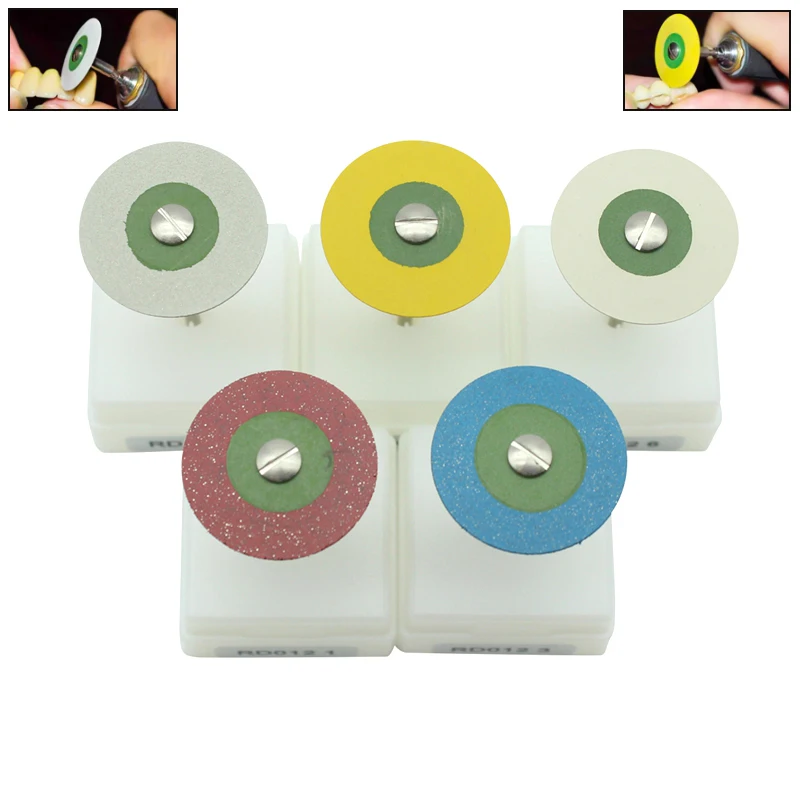 1pcs Dental Rubber Diamond Polisher Wheel Disc For Porcelain Zirconia Dentist Polisher Restorations Lab Instrument