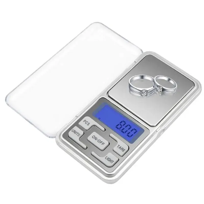 Mini Electronic Scales High Precision Pocket Digital Scale for Gold Sterling Jewelry Balance Gram For Kitchen Scale 500gx0.1g