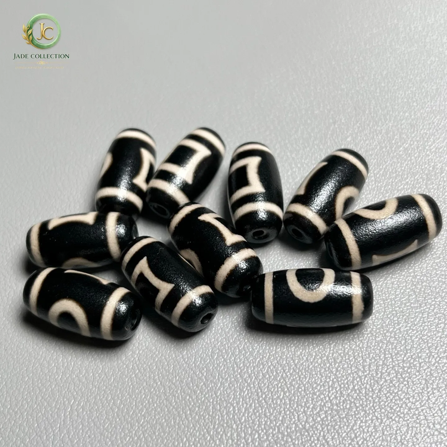 10 Pcs Tibetan Old Agate Dzi Heaven&Earth Bead Amulet For DIY T0927