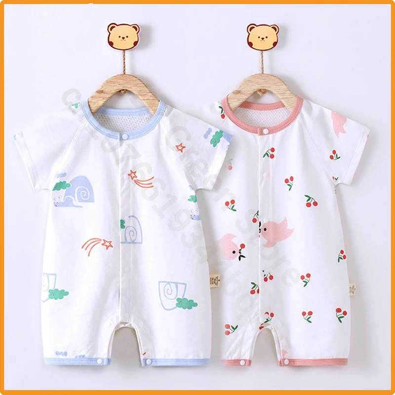 baby summer buttocks wrapped clothes/newborn outdoor clothing/summer thin baby air-conditioned clothing/Cotton