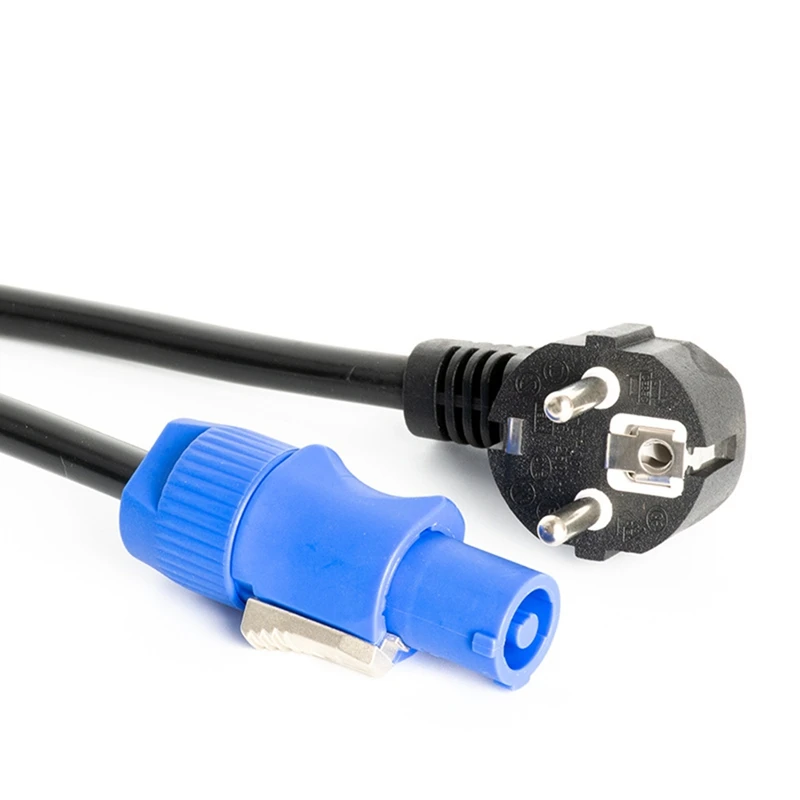 كابل طاقة Powercon Daily 1.5M أسود للمسرح، 3-Core DMX512 LED سلك إضاءة للمناسبات سلك طاقة للطيران