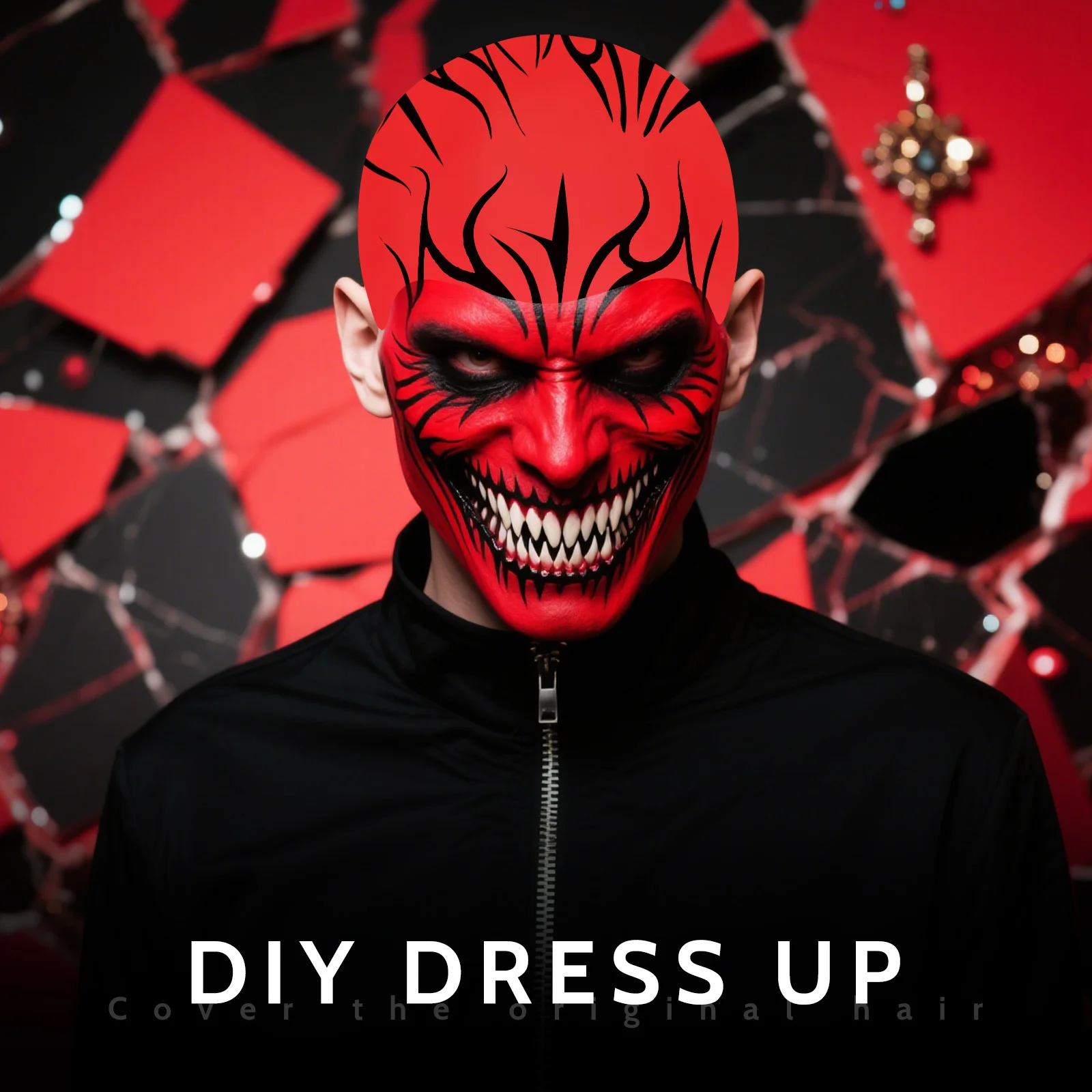 Gorro calvo para Cosplay, gorro de látex para adultos y niños, máscara de juego de rol de Halloween, accesorio DIY