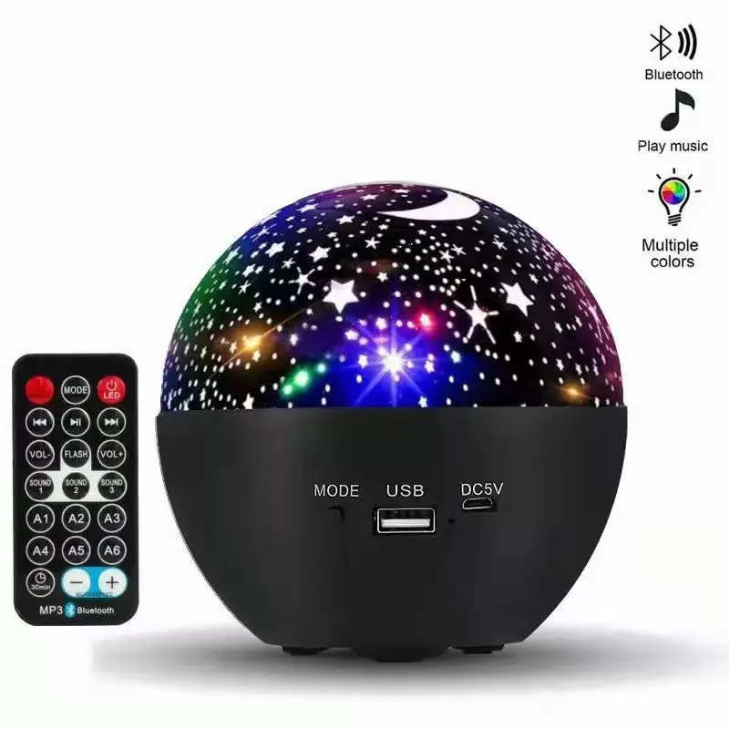 LED ใหม่ RGB สีเปลี่ยนแบตเตอรี่ขับเคลื่อนลําโพงเพลงเด็ก Night Light รีโมทคอนโทรล Led Magic Ball สําหรับงานปาร์ตี้