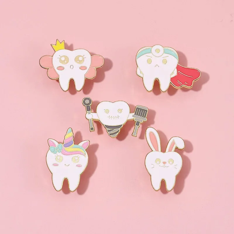 

Pin Club | Oral Health Lovely Tooth Fairy Brooch Dentist Lapel Badges Fun Dental Implant Jewelry Gifts Doctor Nurse Accessories