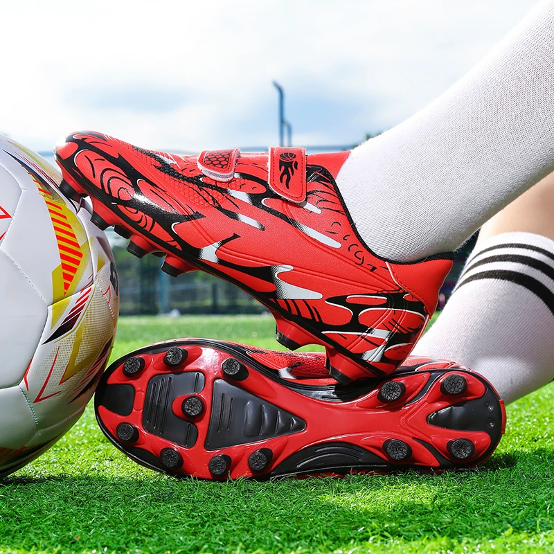 Neue Männer Kinder Fußball Stiefel Ultraleicht Jungen Professionelle Fußball Schuhe Stollen Nicht-Slip Spiel Gras Training Schuhe Drop Verschiffen – Detail 25