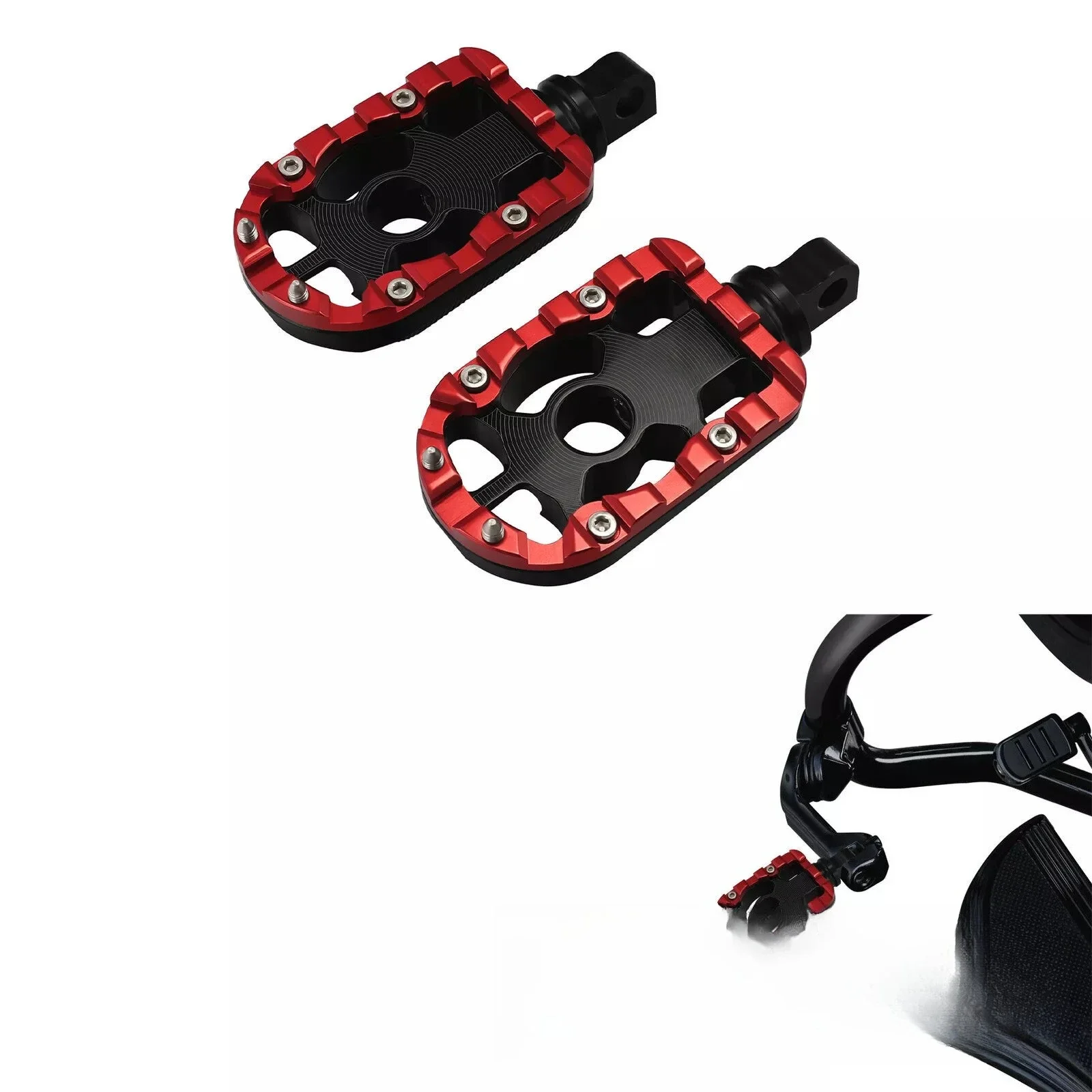 

Applicable to Harley Glide Highway ST Avenue Glide Road King positive three-wheel modified driver passenger foot pedal 09-2