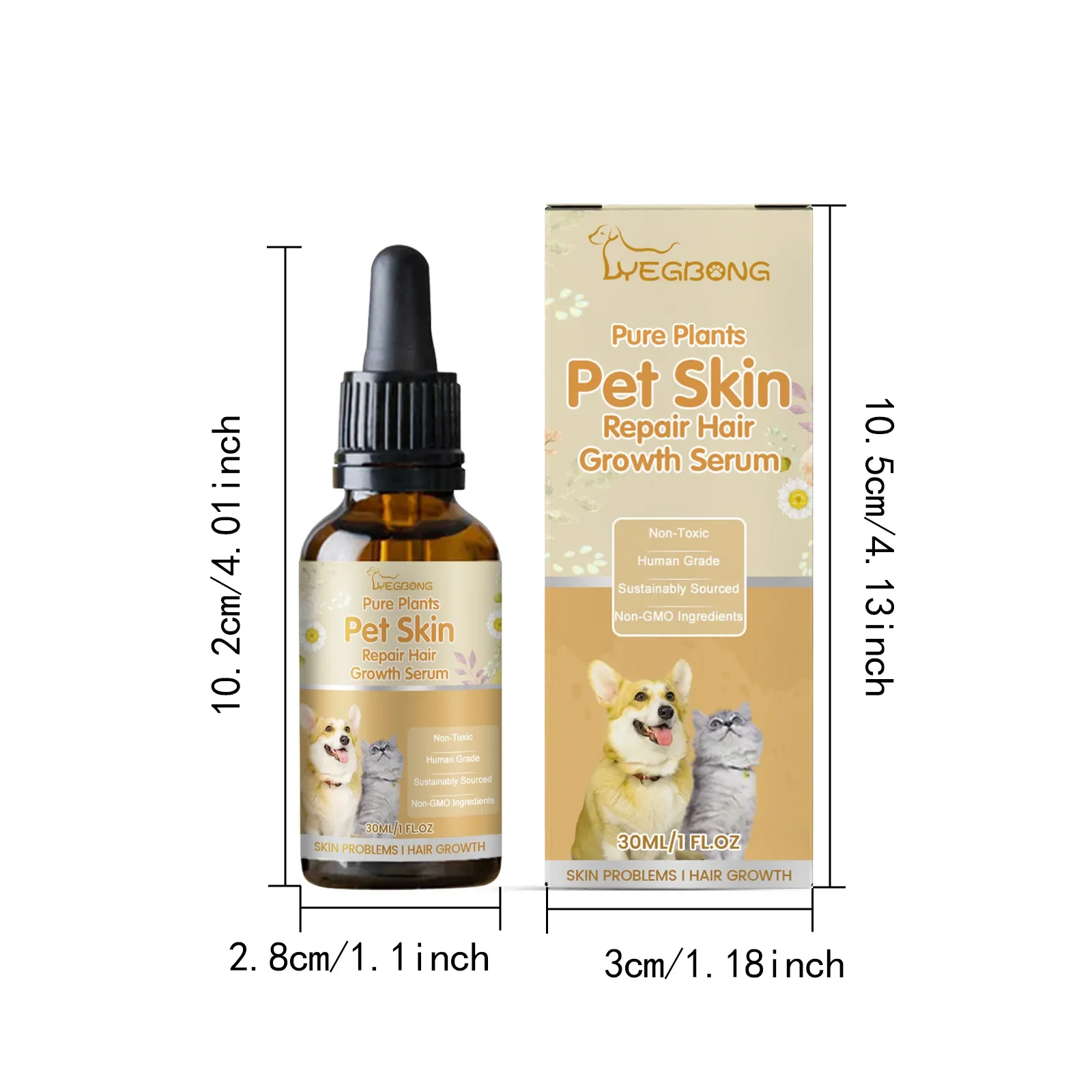 Pet Skin Repair Essence Hair Regrowth Moisturizing Coat Conditioner Skin Wound Moss Repair Relieve Itching Cat Hair Care Liquid images - 6