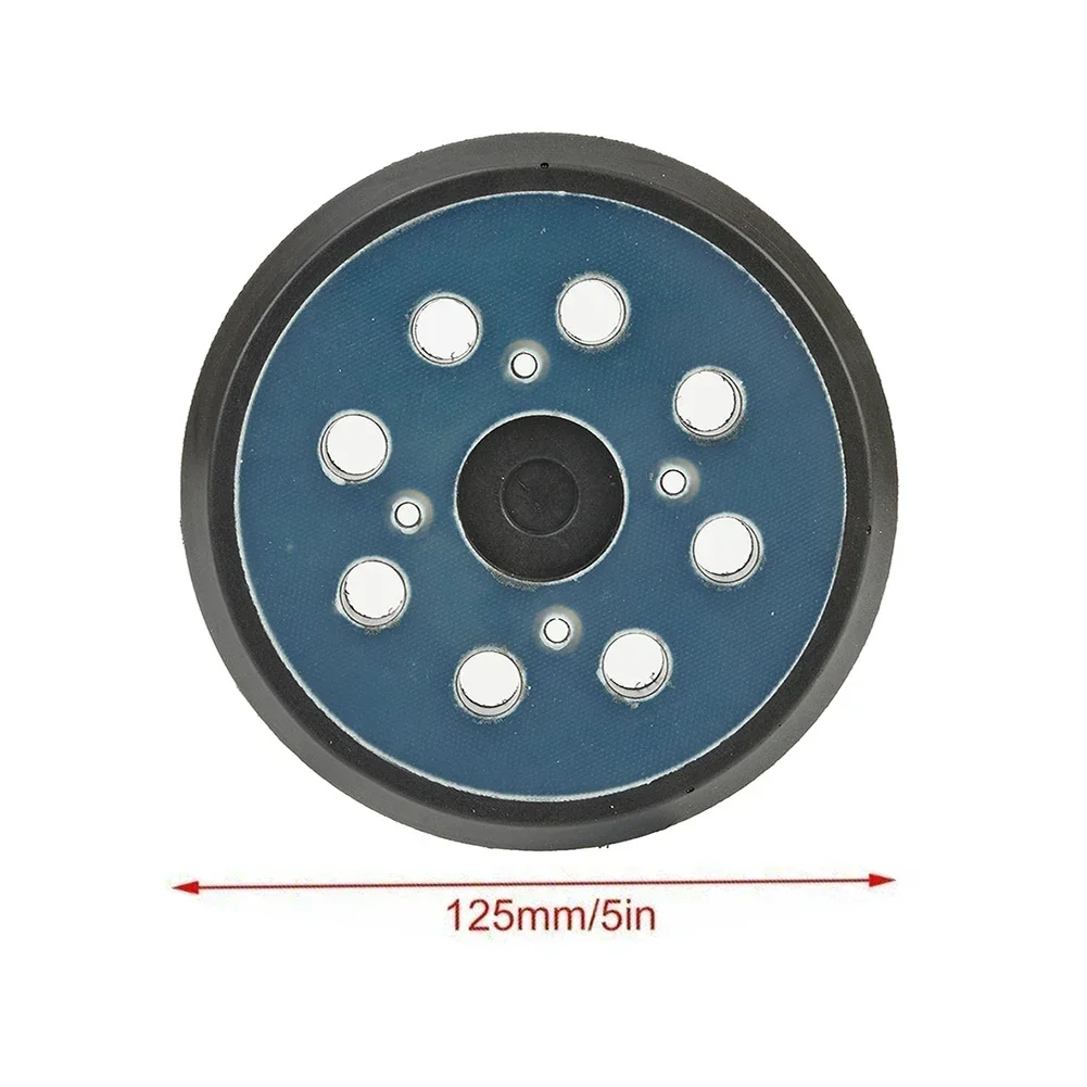 Almohadilla de lijado de 5 pulgadas y 125mm, almohadilla de pulido con gancho y bucle, 8 agujeros de cubierta antipolvo para lijadora Orbital, piezas de herramientas eléctricas, 1 Uds.