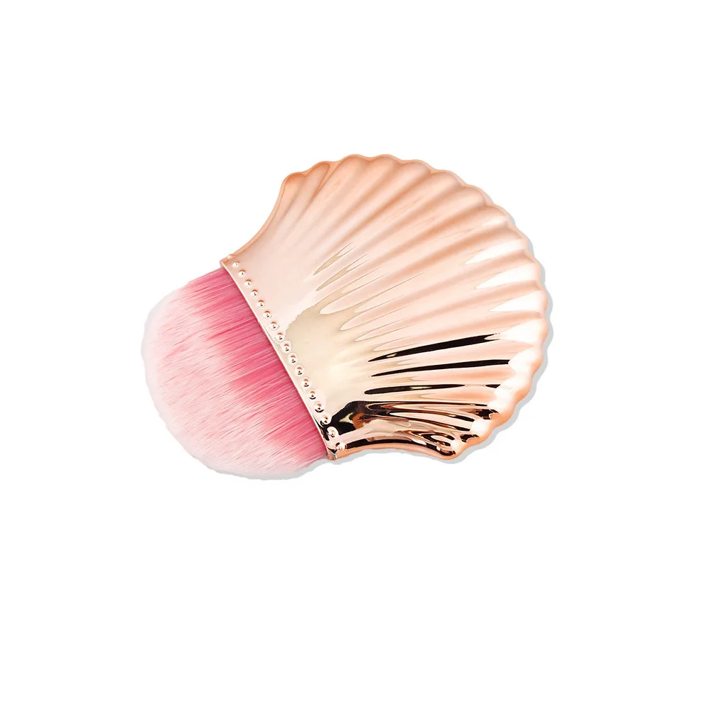 2 pezzi kit di strumenti per nail art pennello per spolverare essenziale per unghie acriliche manicure pennello per polvere per uso domestico fai da te in oro rosa